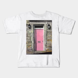 The Pink Door In Northern England Kids T-Shirt